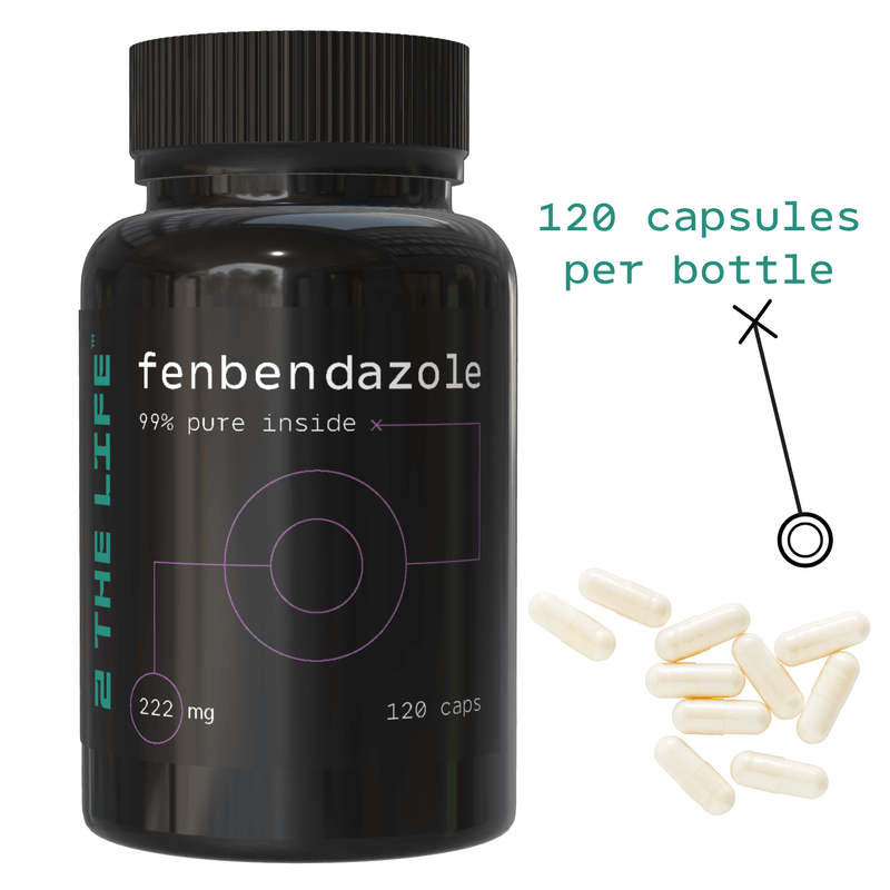 Fenbendazole 222 mg — 120 Capsules (99% Purity)