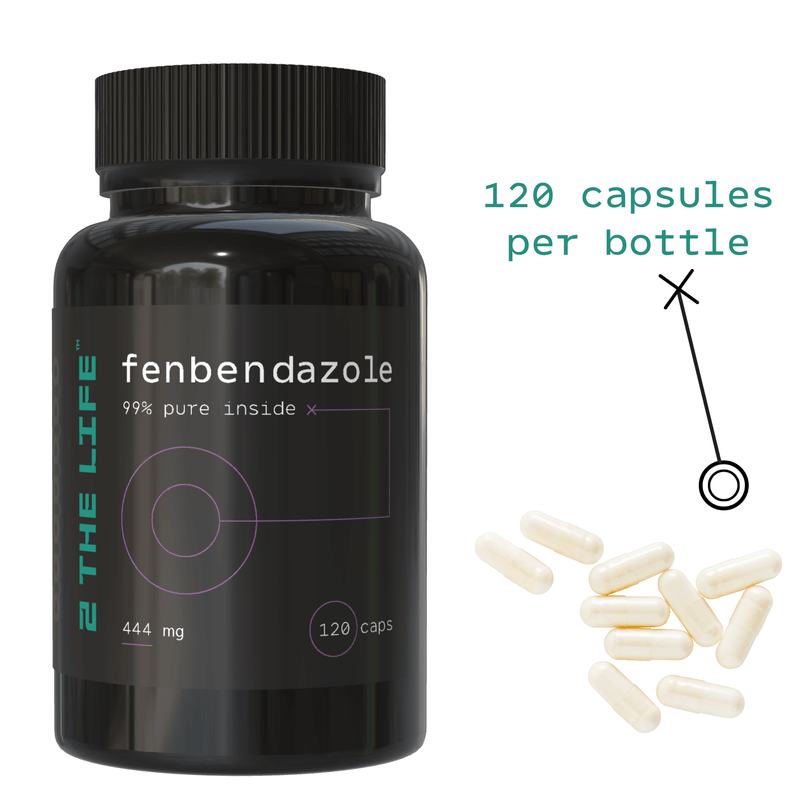 Fenbendazole 444 mg — 120 Capsules (99% Purity)